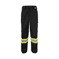 Thumbnail for Coolworks® Black Ventilated Cargo Style Workpants, 4″ Refl. Tape