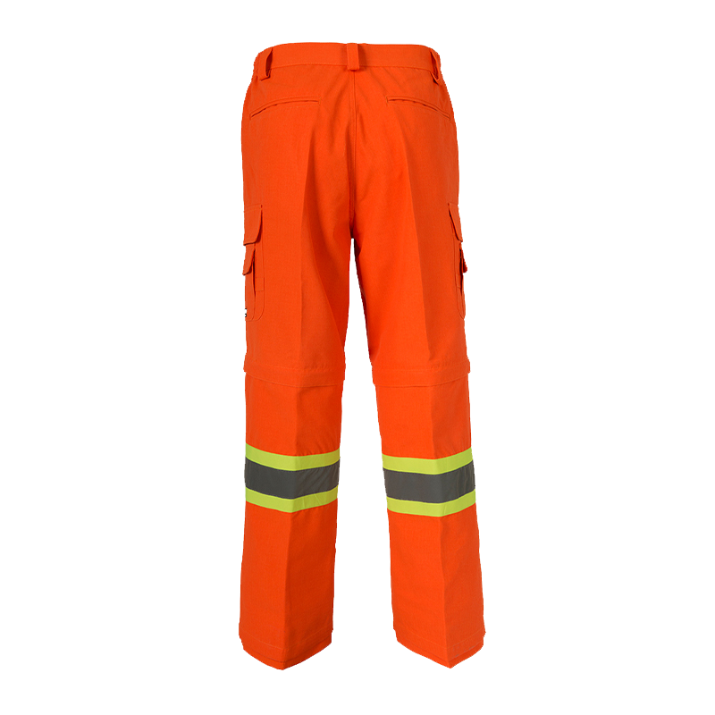 Coolworks® Orange Ventilated Cargo Style Workpants, 4″ Refl. Tape