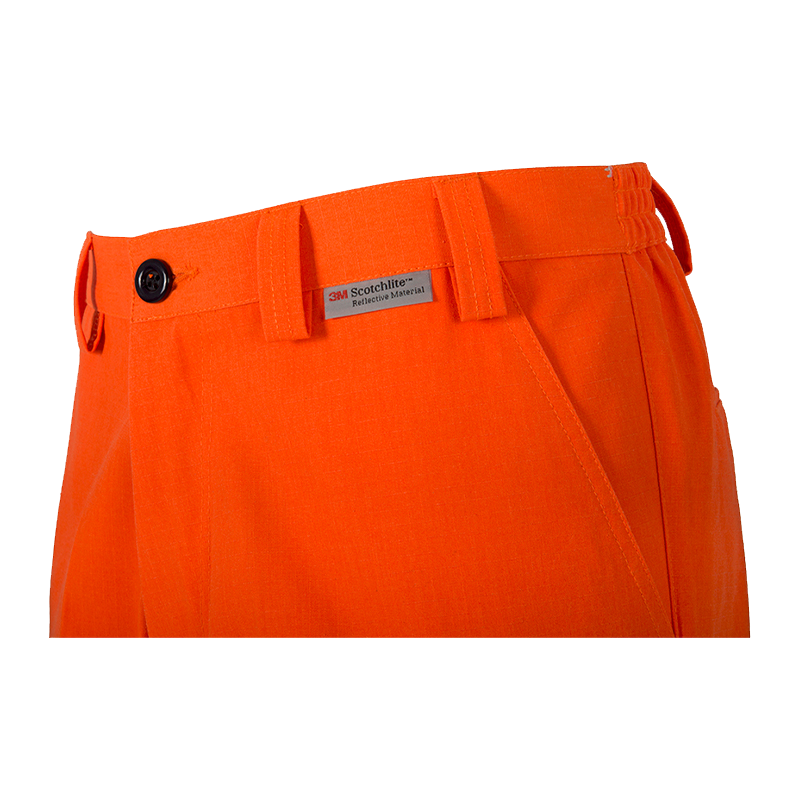 Coolworks® Orange Ventilated Cargo Style Workpants, 4″ Refl. Tape