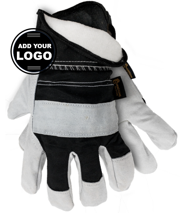 Winter Lined Cowhide Work Gloves - 24 pair per package