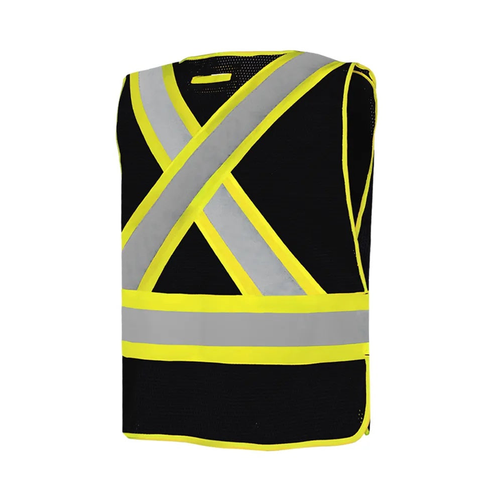 Universal 5 Pt. Tearaway Mesh Traffic Vest l Ground Force