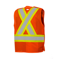 Thumbnail for 5 Pt. Tearaway Mesh Traffic Vest, 4 Pockets l Ground Force