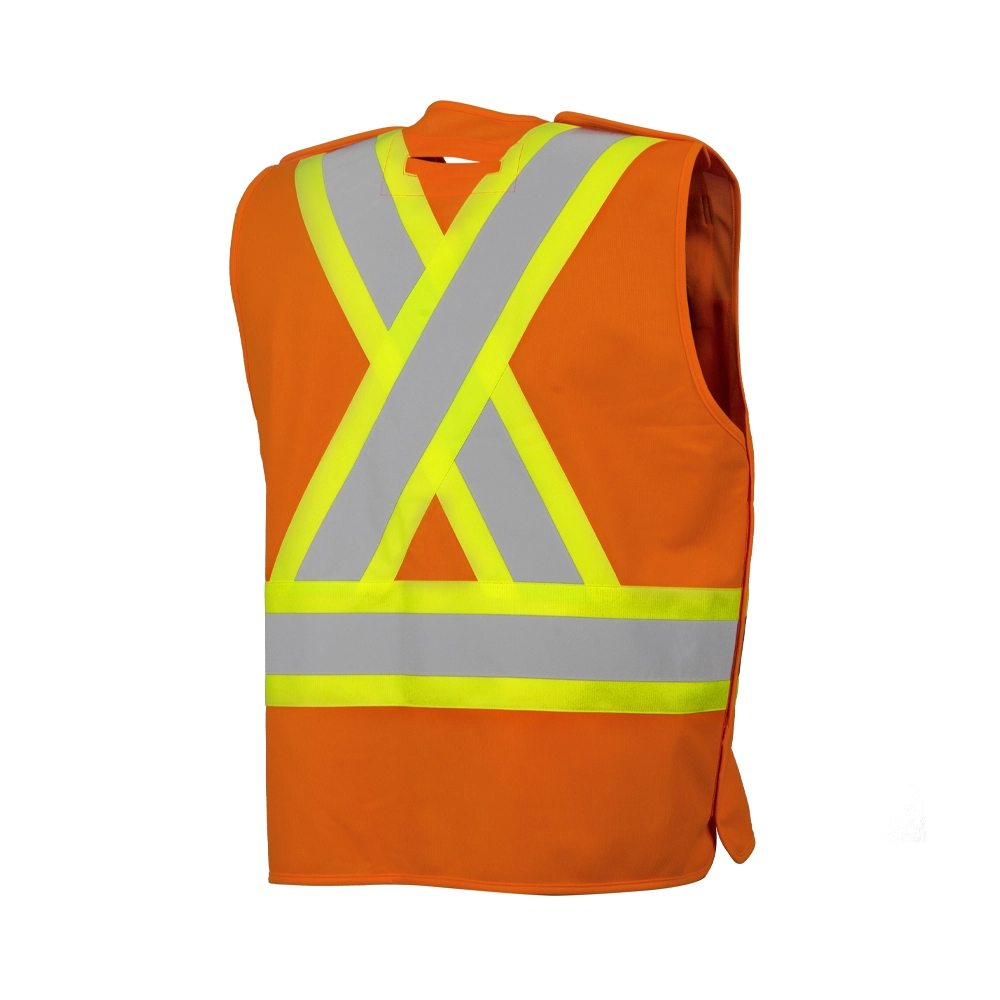 5 Pt. Tearaway Solid Traffic Vest l Ground Force l Ground Force