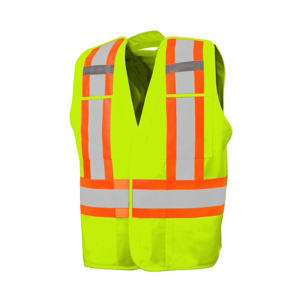 5 Pt. Tearaway Solid Traffic Vest l Ground Force l Ground Force