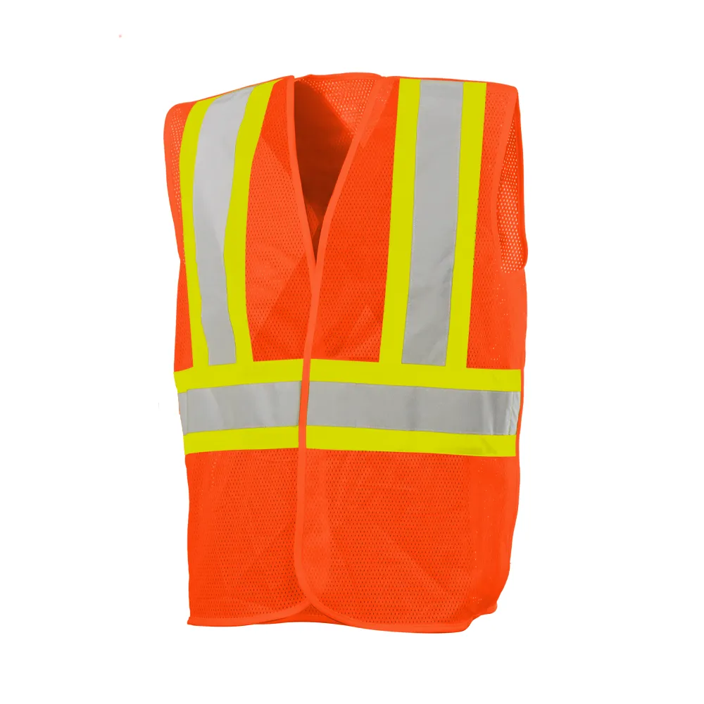 5 Pt. Tearaway Mesh Traffic Vest, No Pockets l Ground Force