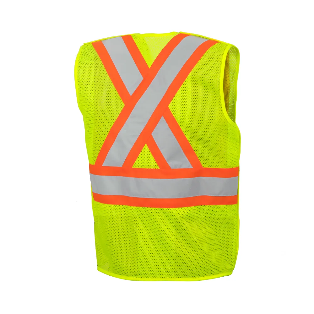 5 Pt. Tearaway Mesh Traffic Vest, No Pockets l Ground Force