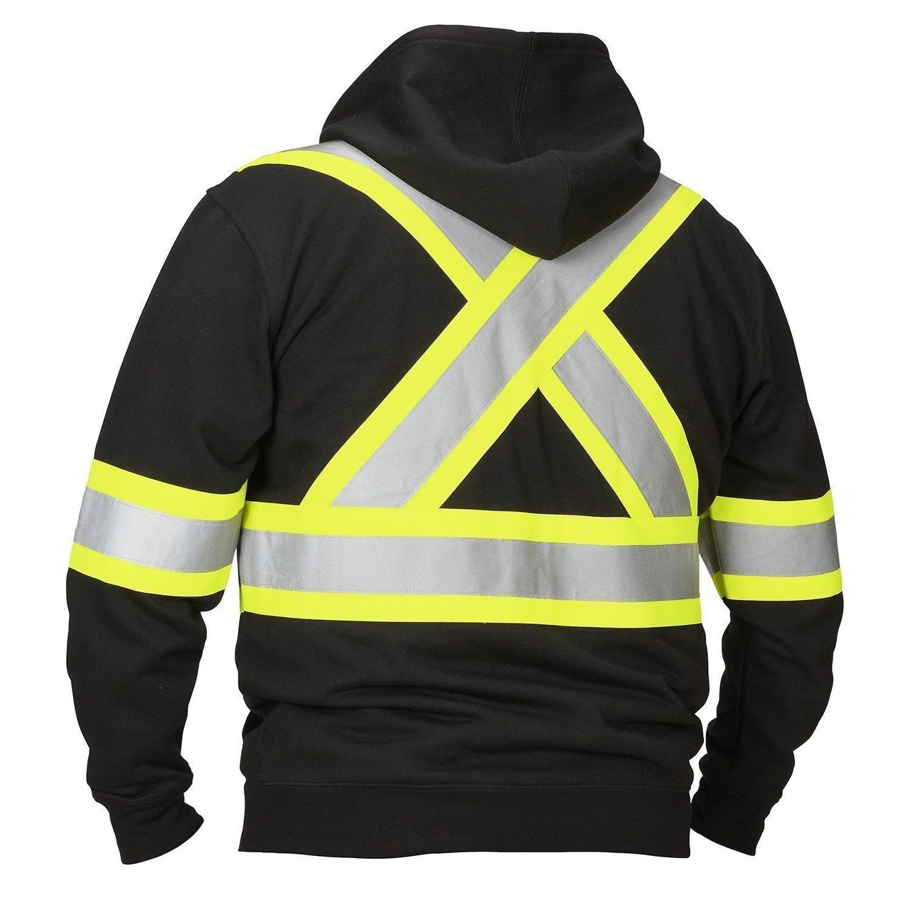 Hi Vis Safety Hoodie, Attached Hood l Forcefield