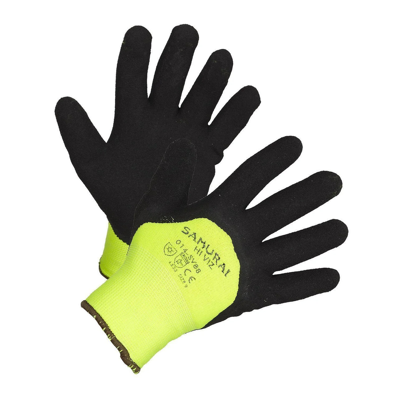 Hi-Vis Insulated 3/4 Nitrile Coated High Performance Work Gloves  - Minimum 12 pair